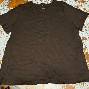 Plain black tee